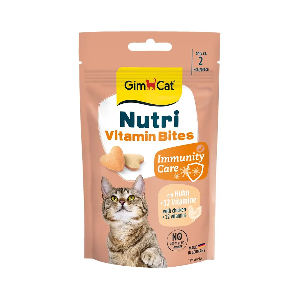 gimcat-nutri-vitamin-bites-katzensnack-mit-huhn-1-x-40g-beutel image 1