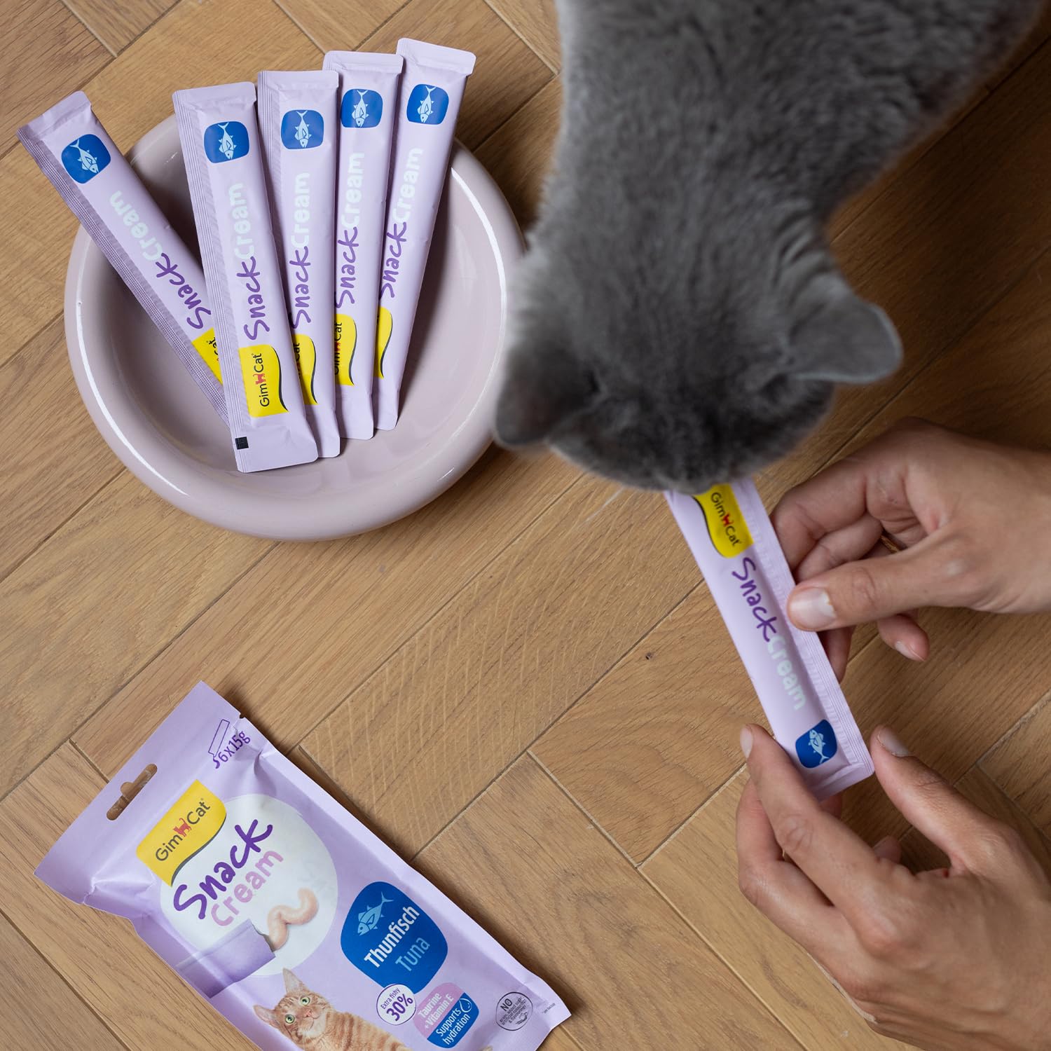 gimcat-snack-cream-thunfisch-katzensnack-creme-6-x-15g-portionen image 4