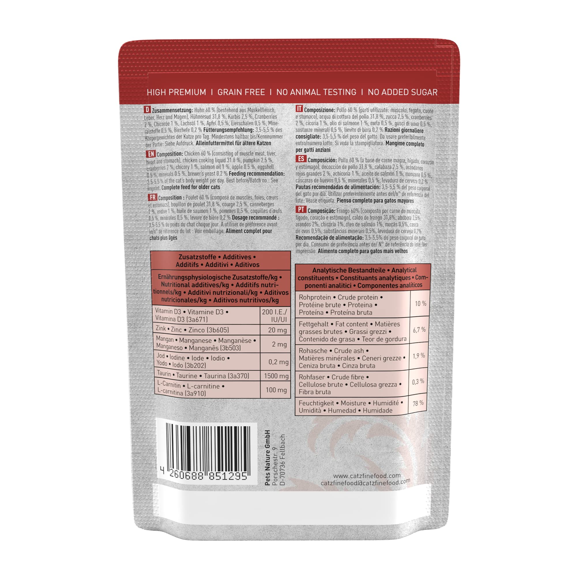 catz-finefood-classic-huhn-senior-katzenfutter-nass-f-r-ltere-katzen-16-x-85g-be image 2