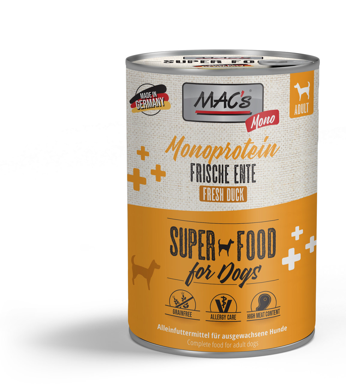 mac-s-dog-mono-nassfutter-frische-ente-400g image 1