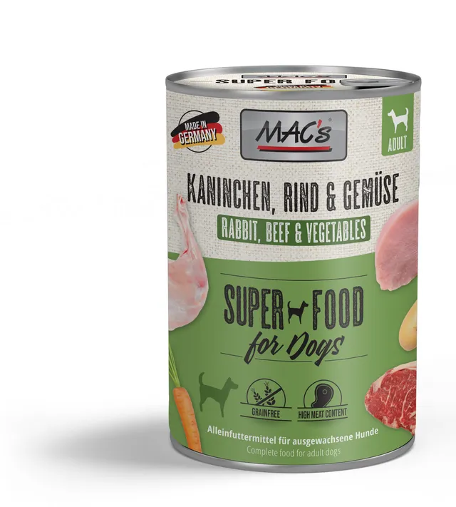mac-s-dog-nassfutter-kaninchen-rind-gem-se-400g image 1
