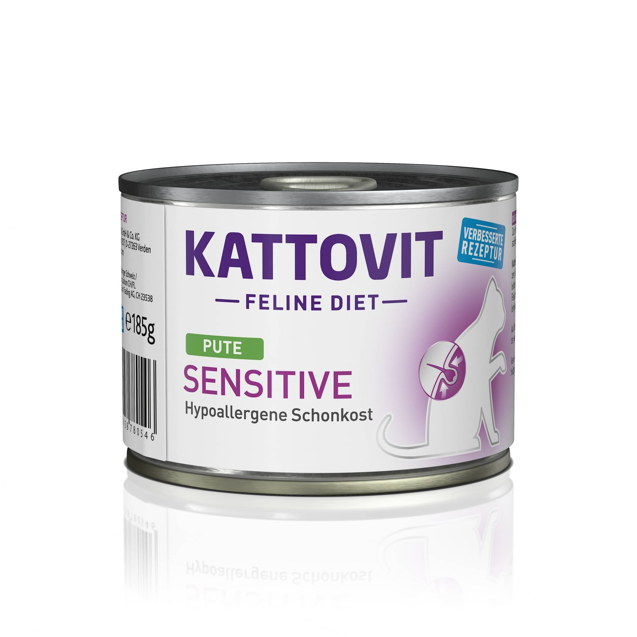 kattovit-sensitive-nassfutter-pute-dose-12-x-185g image 2