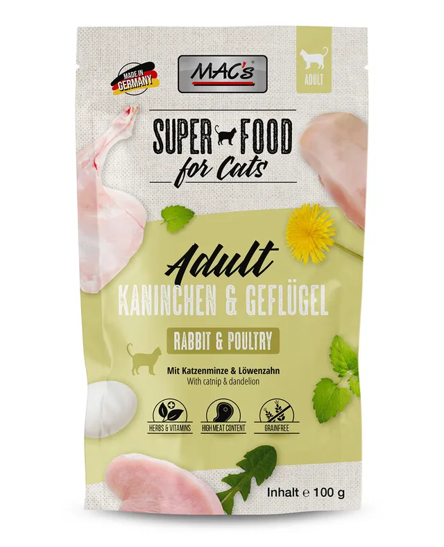 mac-s-cat-pouchpack-kaninchen-gefl-gel-100g-beutel image 1