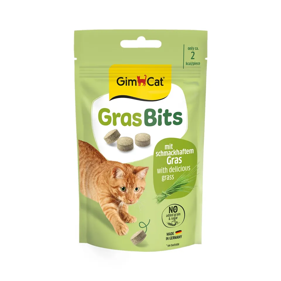 gimcat-gras-bits-katzensnack-mit-echtem-gras-8er-pack-8-x-40-g image 1