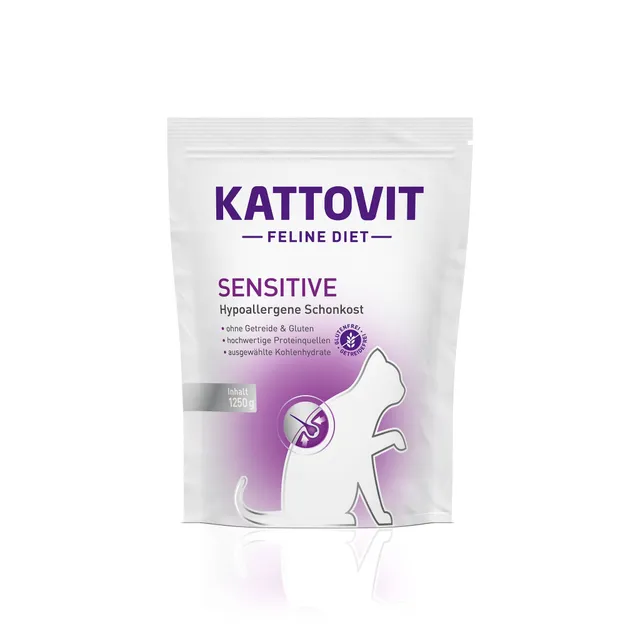 kattovit-sensitive-trockenfutter-beutel-1250g image 1