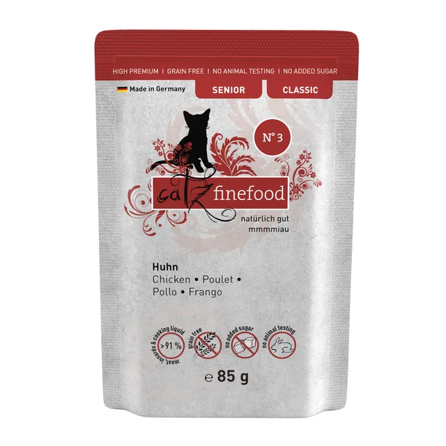 catz-finefood-classic-huhn-senior-katzenfutter-nass-f-r-ltere-katzen-16-x-85g-be image 1