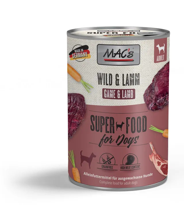 mac-s-dog-wild-lamm-400g-nassfutter-adult image 1
