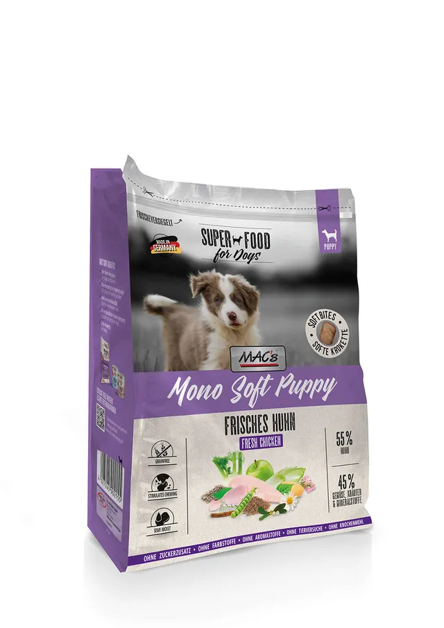mac-s-dog-mono-soft-puppy-frisches-huhn-4kg image 1
