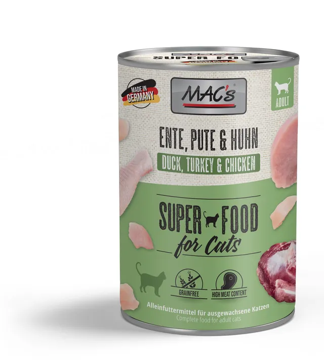 mac-s-cat-ente-pute-huhn-nassfutter-400g image 1