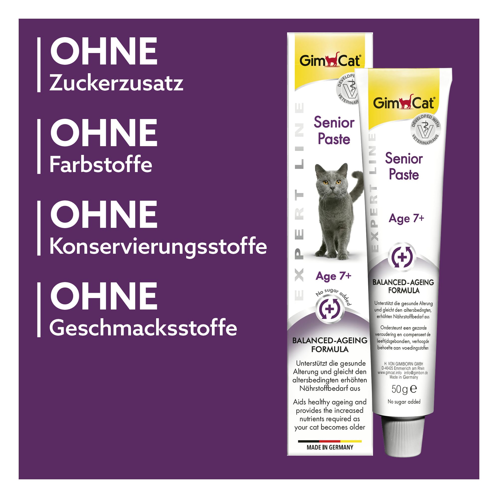 gimcat-expert-line-senior-paste-funktionaler-katzensnack-ab-7-jahren-2-x-50-g image 5