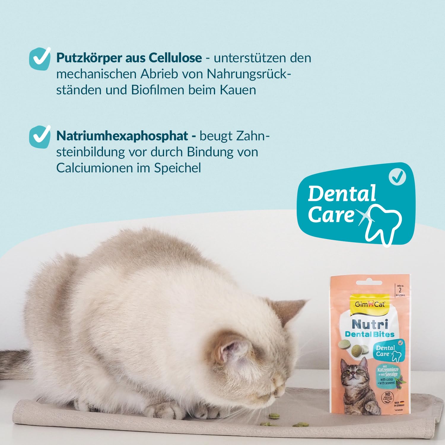 gimcat-nutri-dental-bites-katzensnack-mit-katzenminze-1-x-40g-beutel image 3