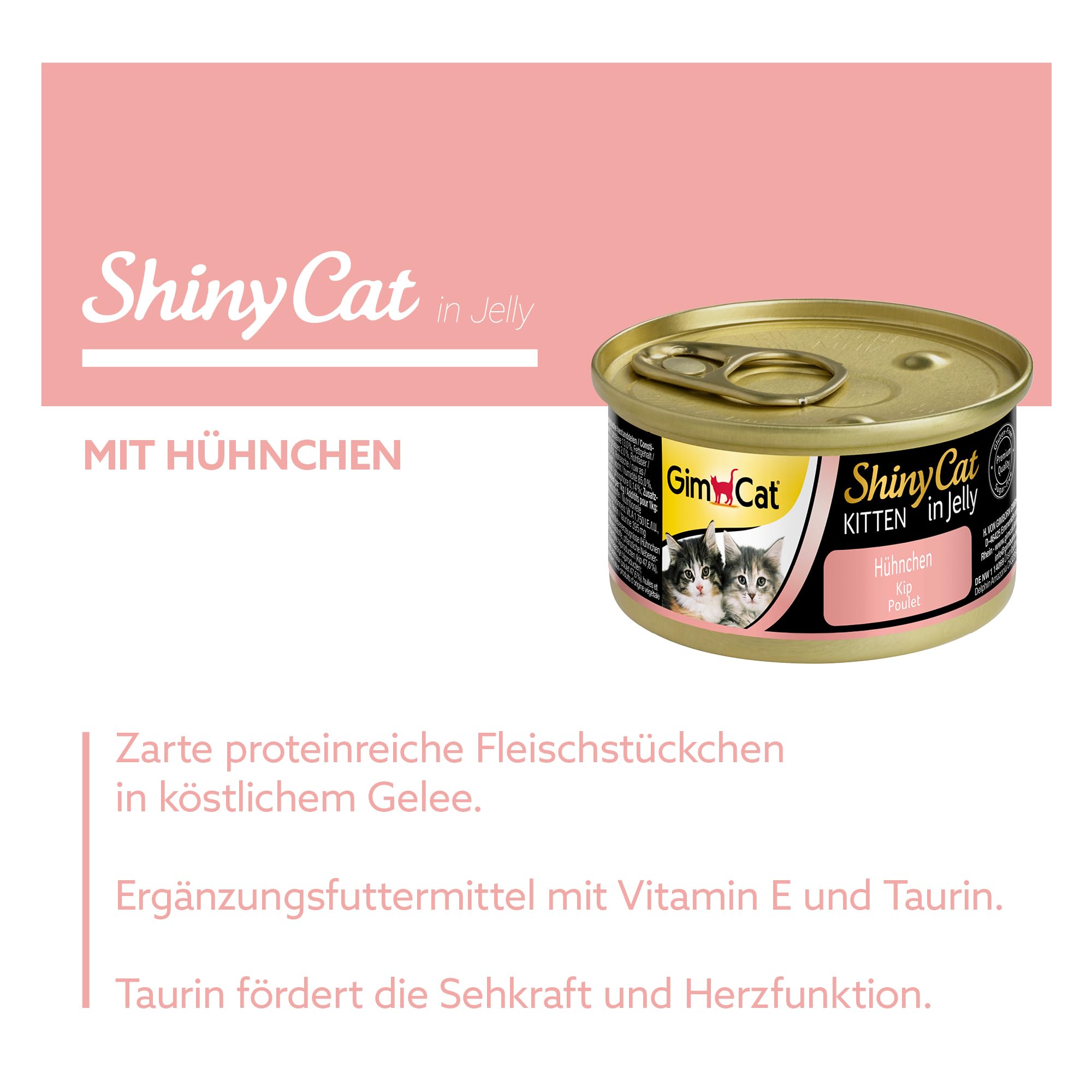 gimcat-shinycat-kitten-in-jelly-h-hnchen-katzen-nassfutter-24-x-70-g-dosen image 2