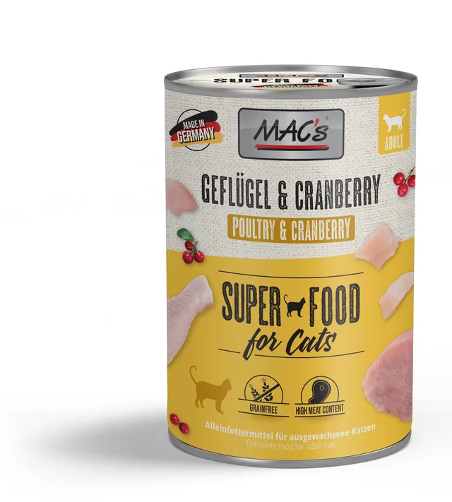 mac-s-cat-gefl-gel-cranberry-400g-getreidefreies-nassfutter-dose image 1