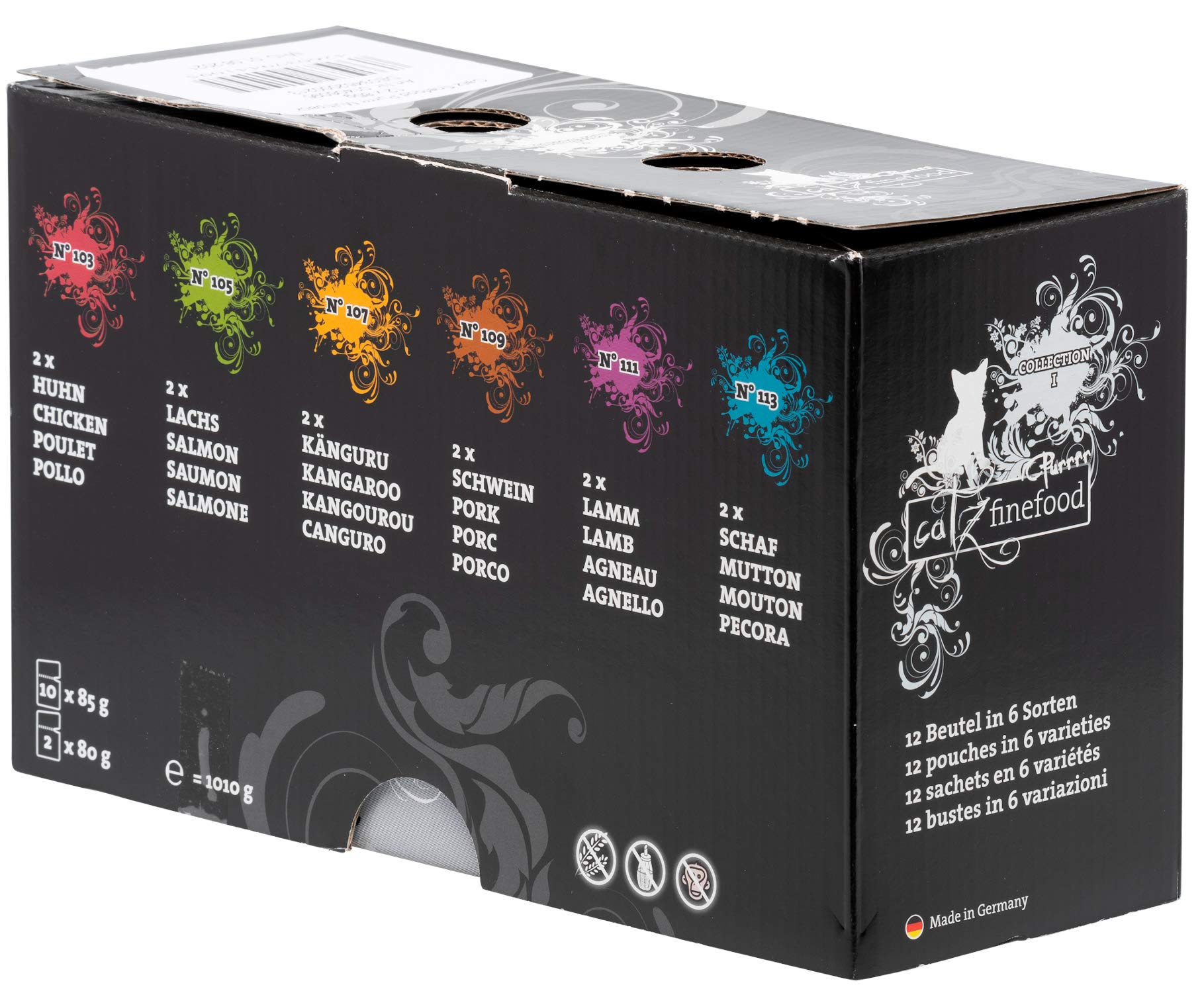 catz-finefood-purrrr-monoprotein-katzenfutter-nass-mix-paket-12-x-80g-85g-k-ngur image 2
