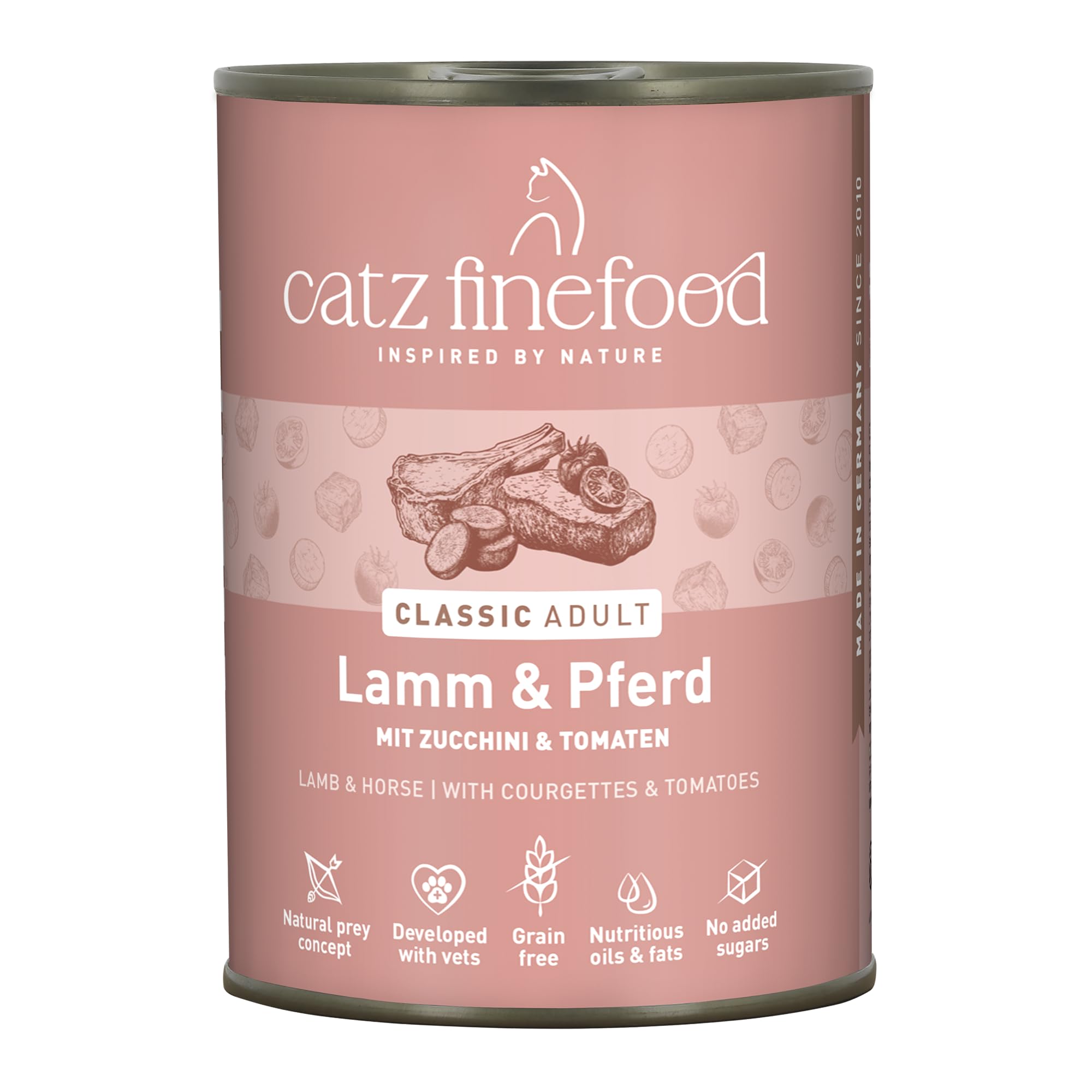 catz-finefood-n-19-lamm-pferd-feinkost-nassfutter-f-r-katzen-6-x-400g-dose image 1