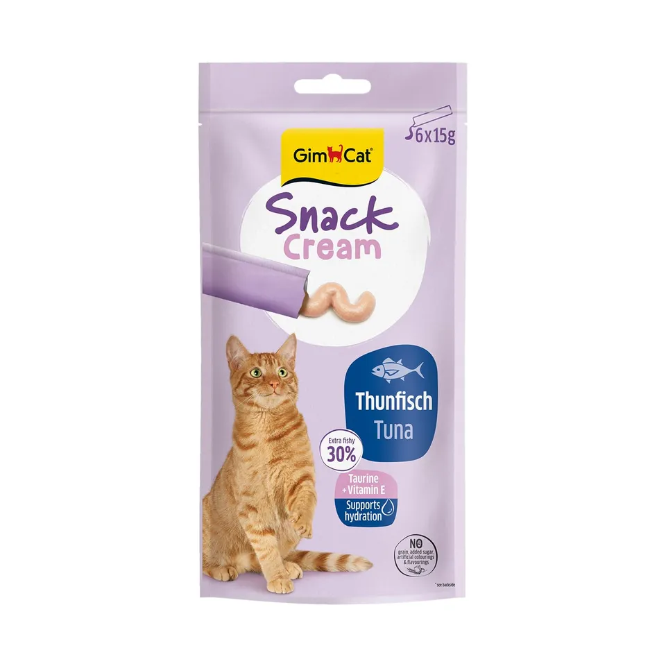 gimcat-snack-cream-thunfisch-katzensnack-creme-6-x-15g-portionen image 1