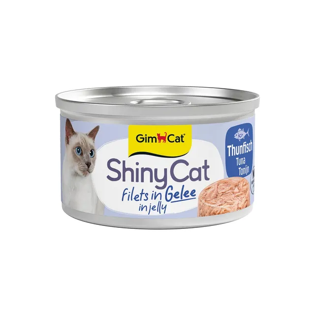 gimcat-shinycat-filet-in-gelee-thunfisch-24-x-70-g-dosen image 1