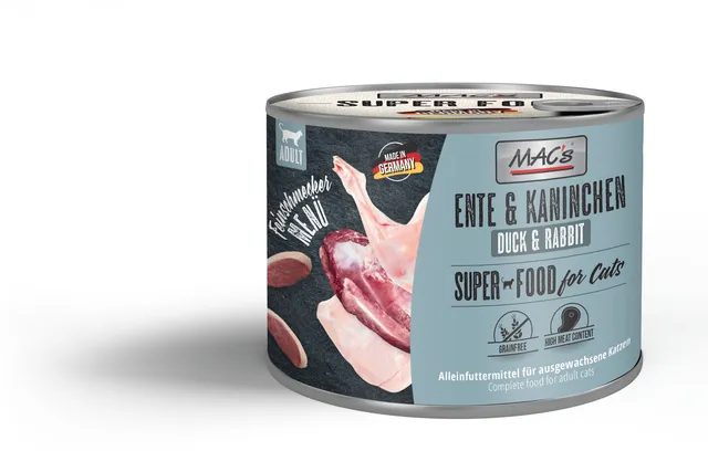 mac-s-cat-feinschmecker-ente-kaninchen-200g-katzennassfutter-getreidefrei image 1