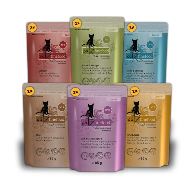 catz-finefood-multipack-1-nassfutter-mix-paket-12-x-85-g-beutel image 1
