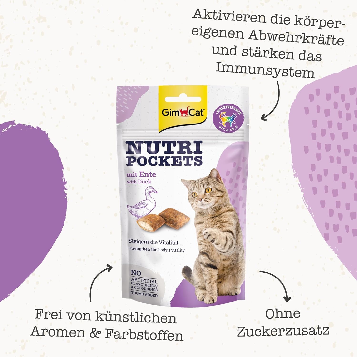gimcat-nutri-pockets-mit-ente-katzensnack-1-x-60g-beutel image 4