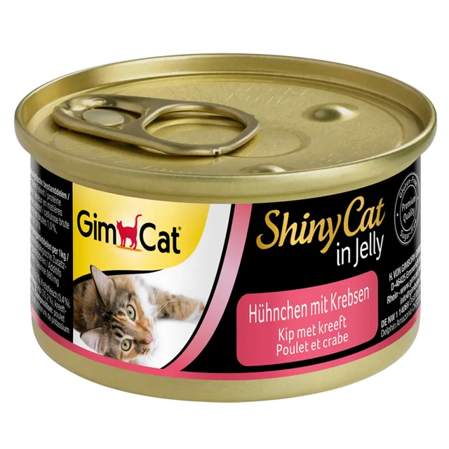 gimcat-shinycat-jelly-h-hnchen-mit-krebsen-katzen-nassfutter-24-x-70-g image 1