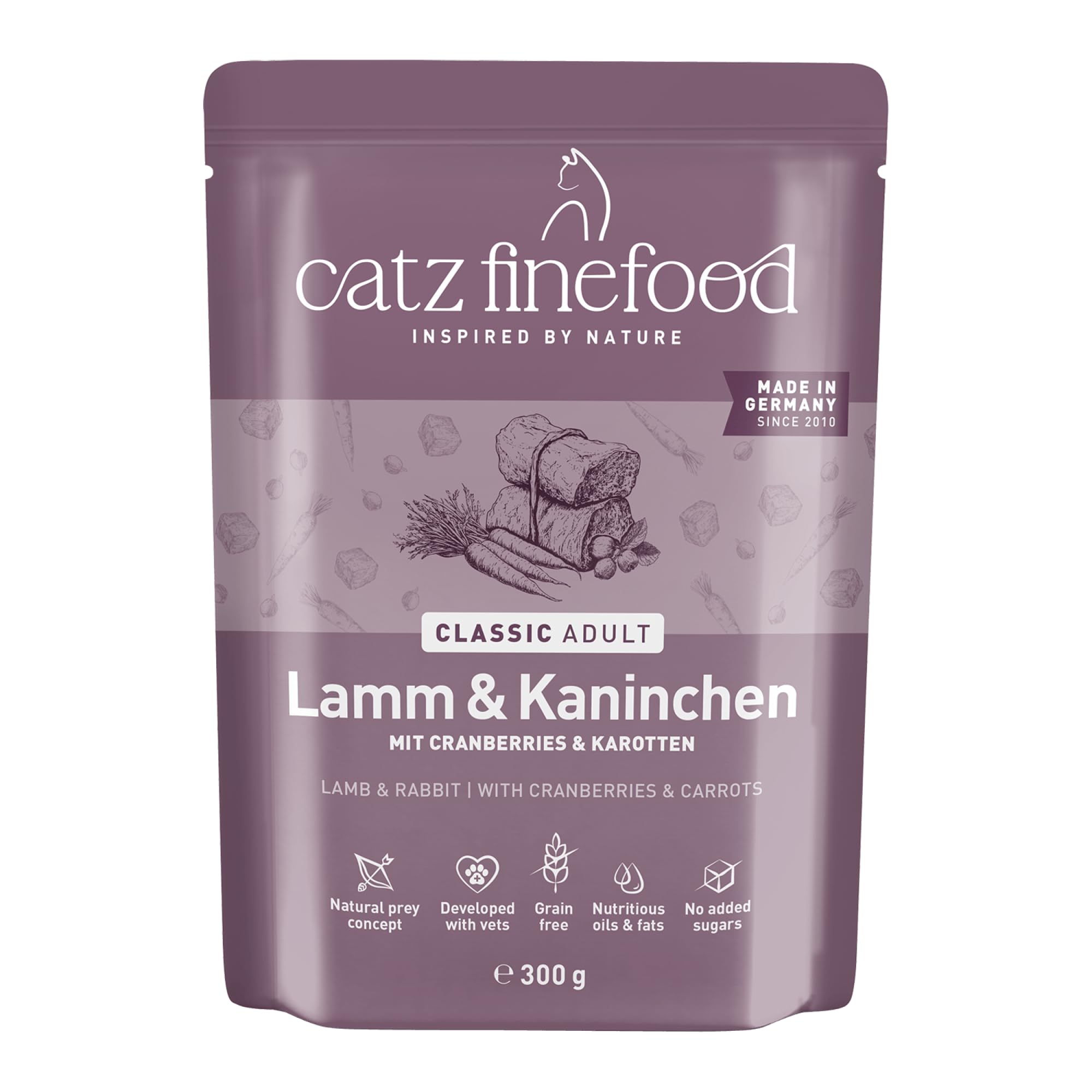 catz-finefood-n-11-lamm-kaninchen-nassfutter-6-x-300-g-beutel image 1