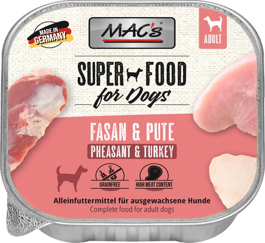 mac-s-dog-schale-fasan-pute-hundefutter-150g-getreidefrei image 1
