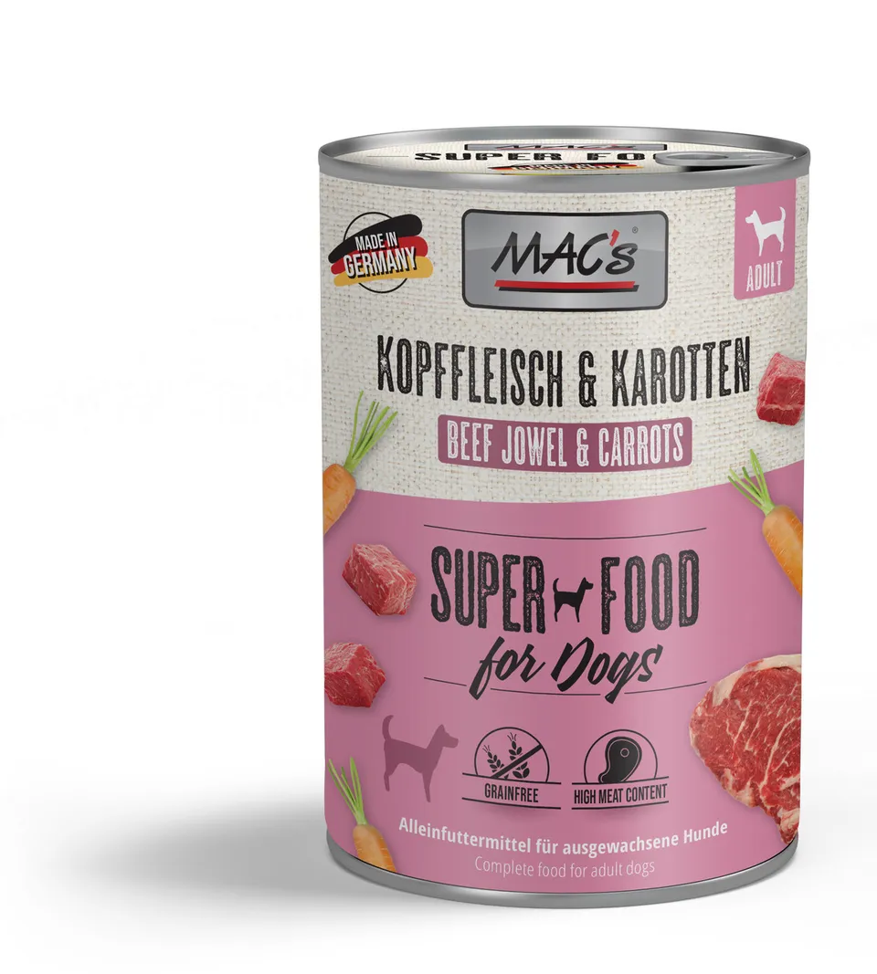 mac-s-dog-kopffleisch-karotten-400g-dose image 1
