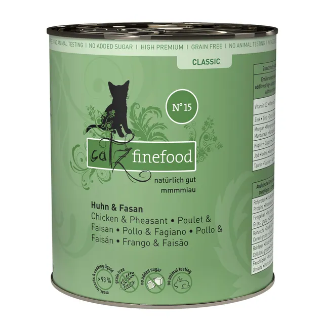 catz-finefood-n-15-huhn-fasan-nassfutter-f-r-katzen-6-x-800g-dosen image 1