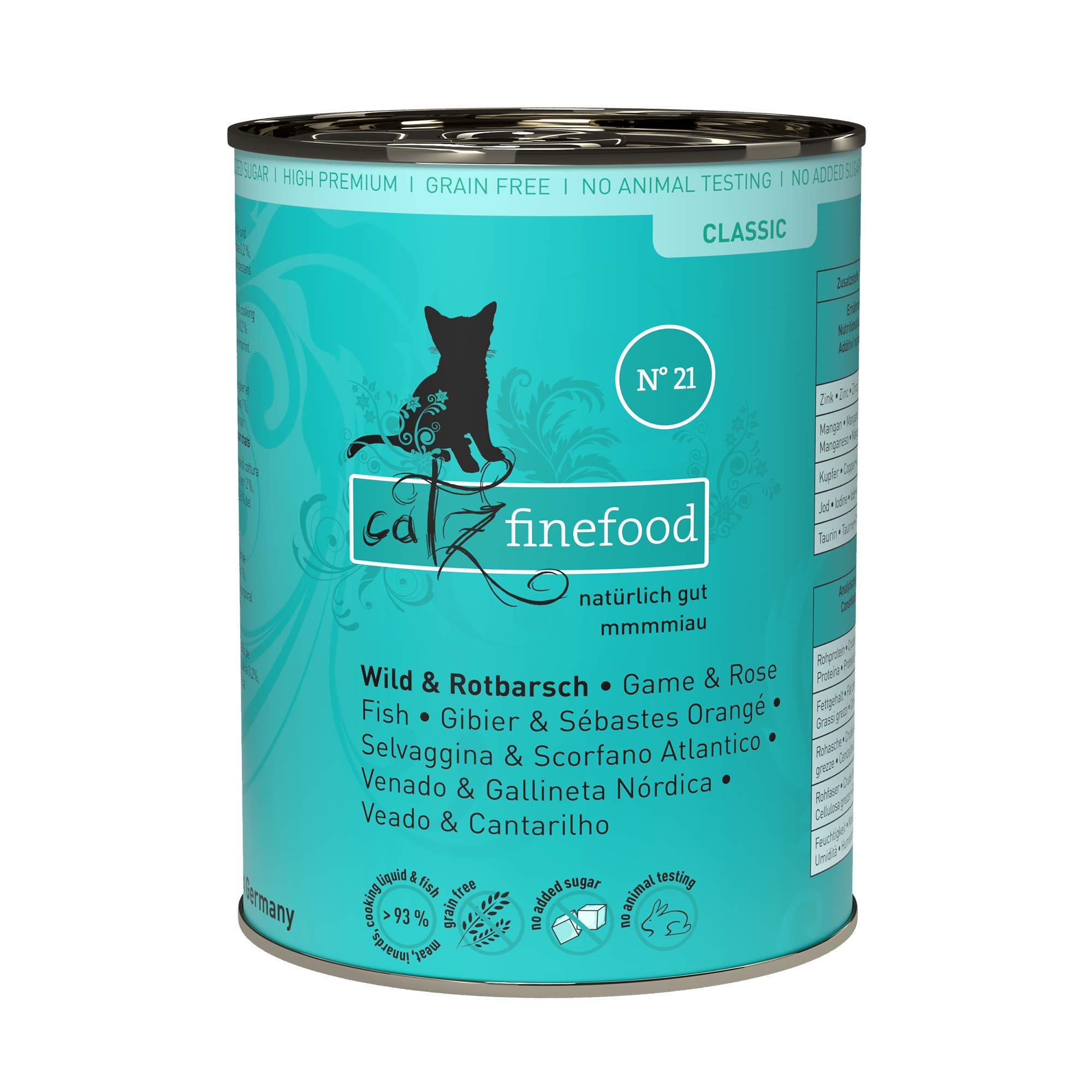 catz-finefood-n-21-wild-rotbarsch-nassfutter-f-r-katzen-6-x-400-g image 1