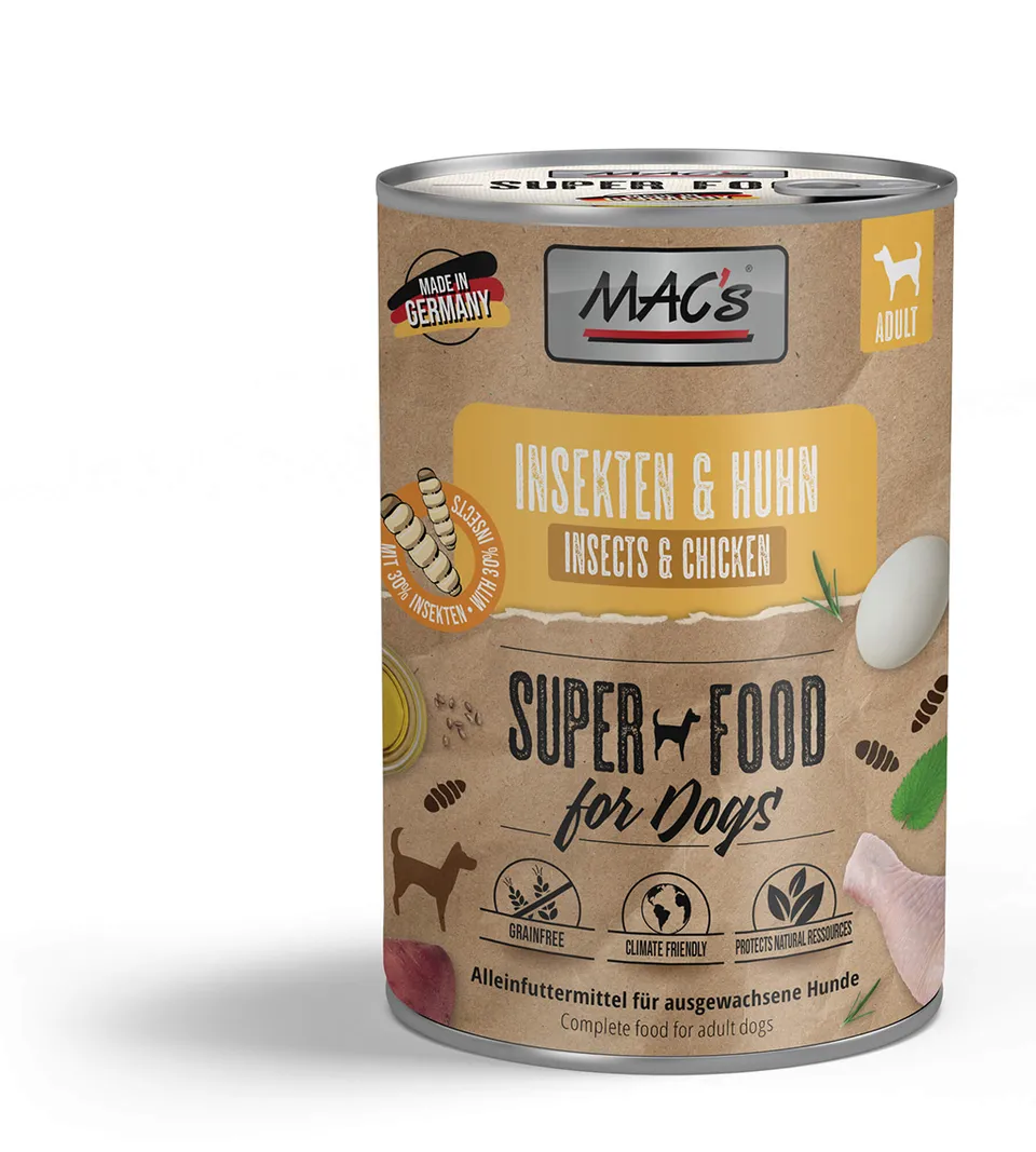 mac-s-dog-insekten-huhn-400g-nassfutter image 1