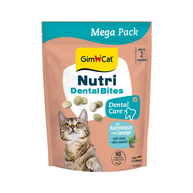 gimcat-nutri-dental-bites-katzensnack-mit-katzenminze-425-g image 1