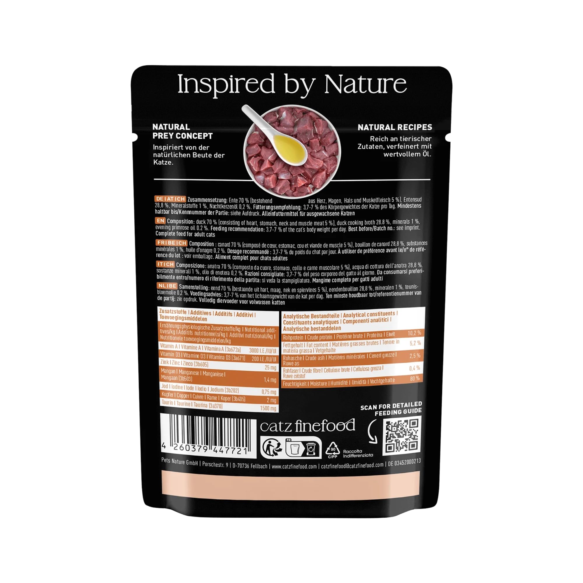 catz-finefood-purrrr-ente-n-115-monoprotein-katzen-nassfutter-16-x-85-g-beutel image 3