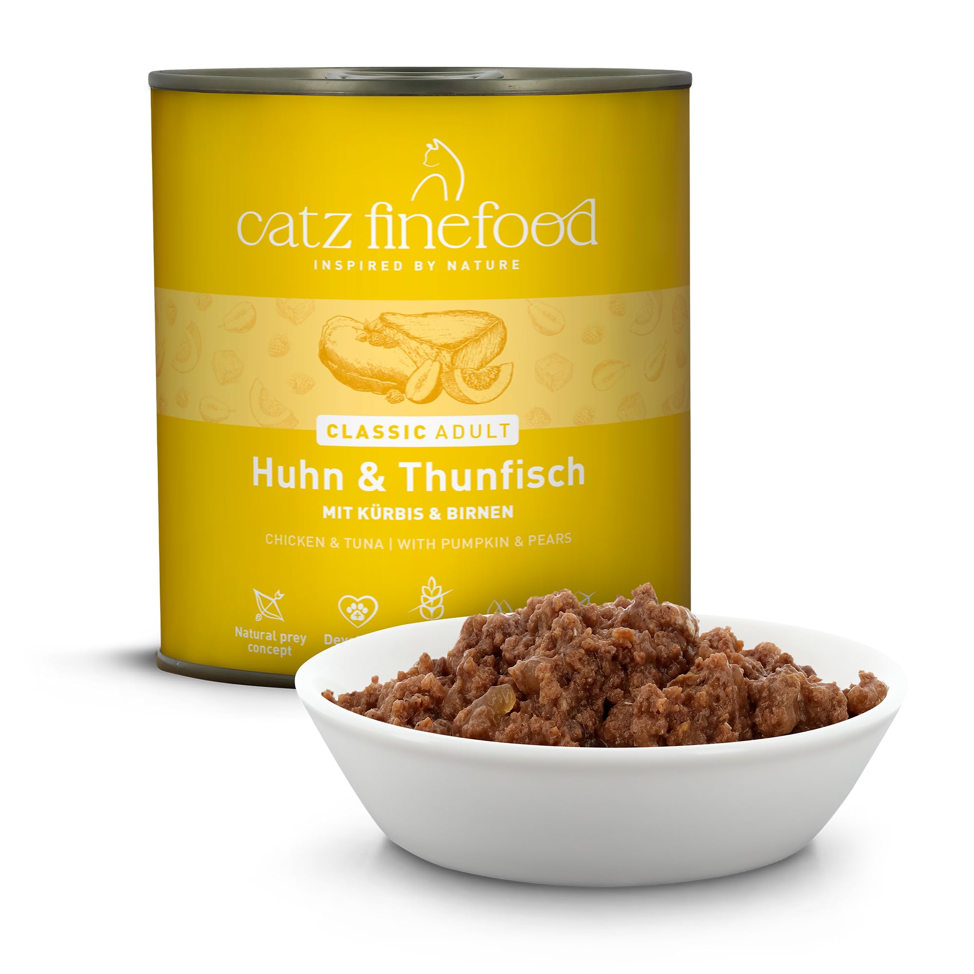 catz-finefood-n-25-huhn-thunfisch-feinkost-nassfutter-f-r-katzen-6-x-800-g-dosen image 2