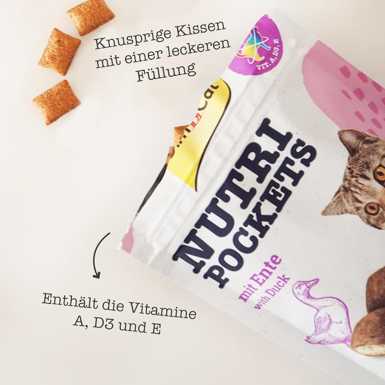 gimcat-nutri-pockets-mit-ente-katzensnack-1-x-60g-beutel image 3