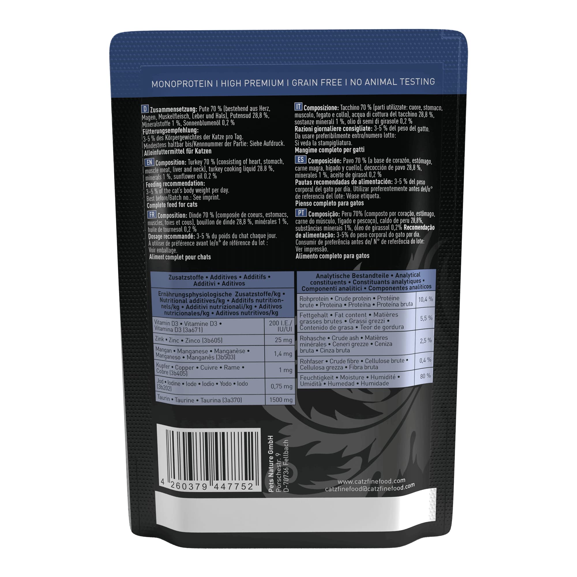 catz-finefood-purrrr-n-117-pute-monoprotein-nassfutter-f-r-katzen-16-x-85g-beute image 2