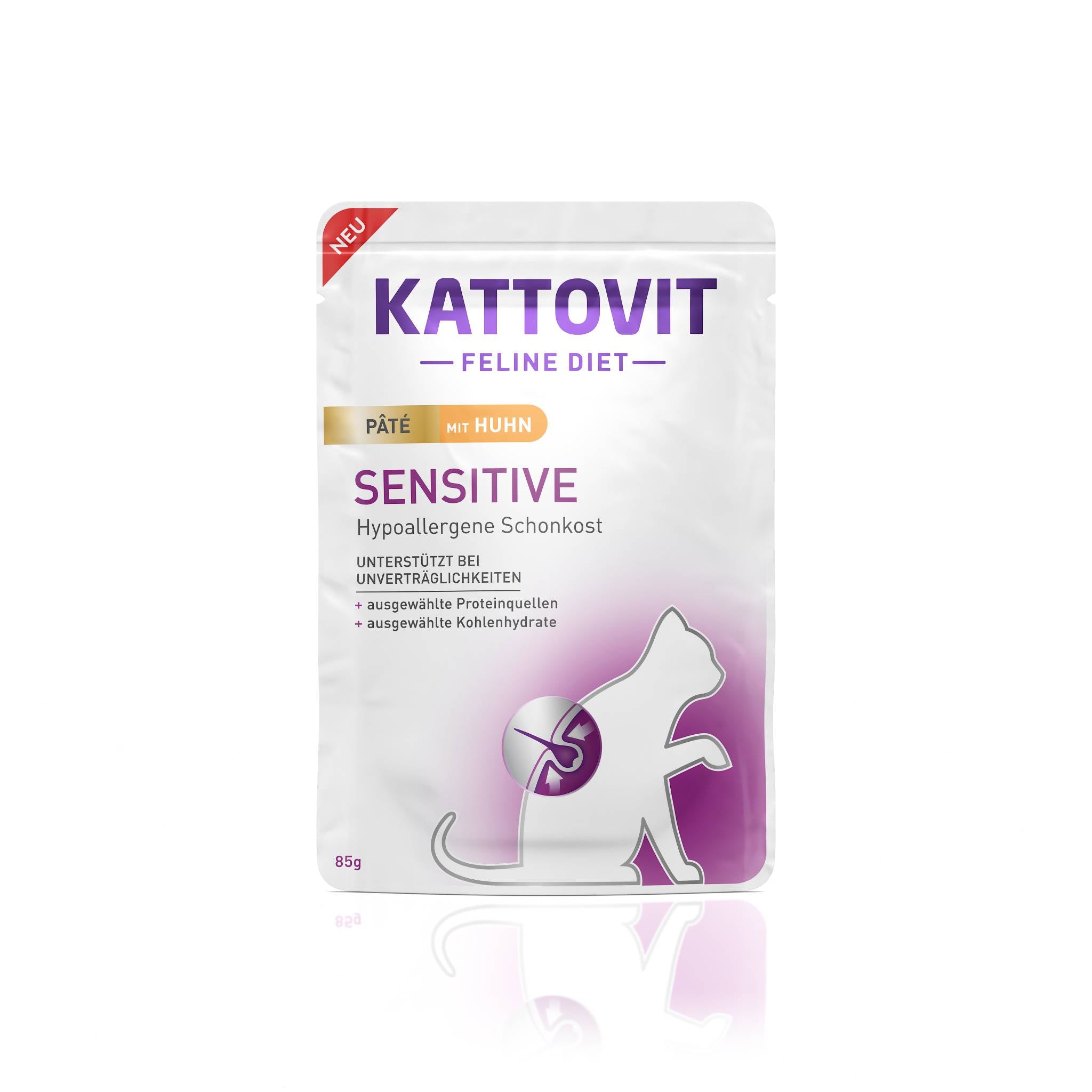 kattovit-sensitive-pat-huhn-frischebeutel-10-x-85g image 2