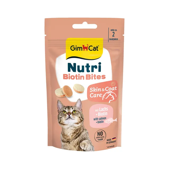 gimcat-nutri-biotin-bites-katzensnack-mit-lachs-40-g image 1