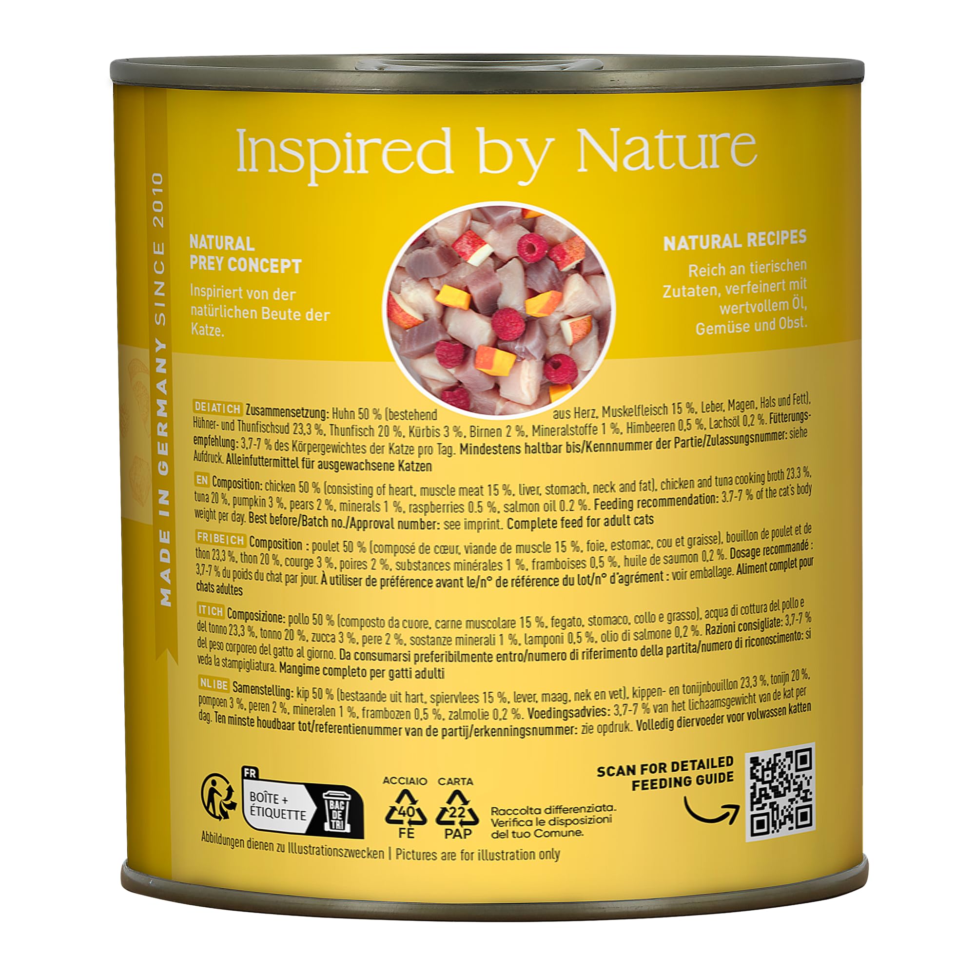 catz-finefood-n-25-huhn-thunfisch-feinkost-nassfutter-f-r-katzen-6-x-800-g-dosen image 3