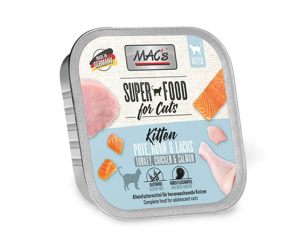mac-s-cat-schale-kitten-pute-huhn-lachs-100g-nassfutter image 1