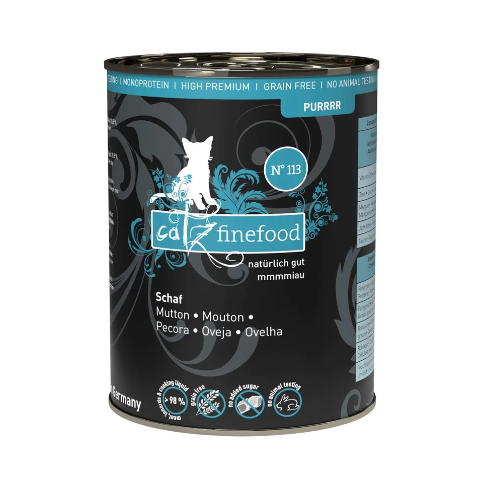 catz-finefood-purrrr-schaf-n-113-monoprotein-katzenfutter-nass-6-x-400-g-dose image 1