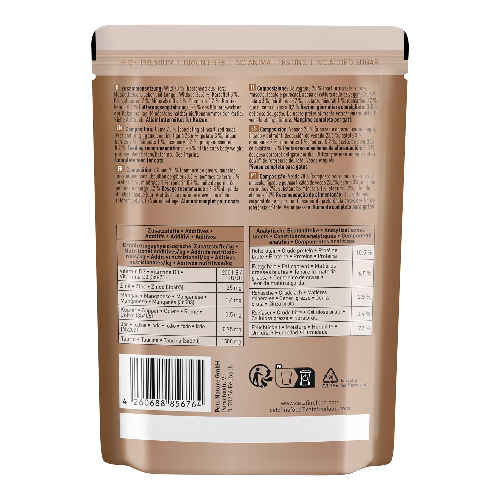 catz-finefood-classic-n-9-wild-nassfutter-f-r-katzen-6-x-300-g-beutel image 2