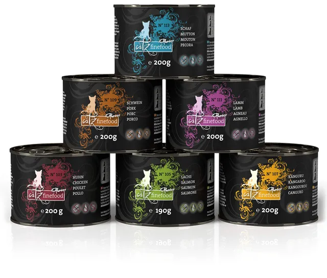 catz-finefood-purrrr-monoprotein-multipack-6-dosen-190-200-g image 1