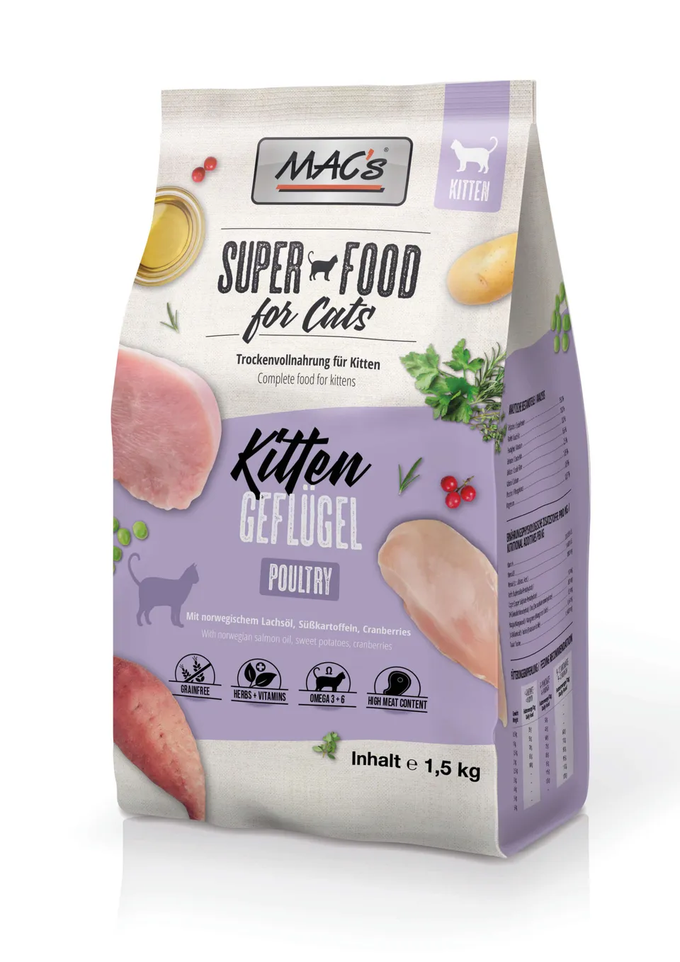 mac-s-cat-kitten-gefl-gel-trockenfutter-1-5kg image 1