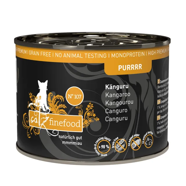 catz-finefood-purrrr-n-107-k-nguru-monoprotein-nassfutter-f-r-katzen-6-x-200-g-d image 1