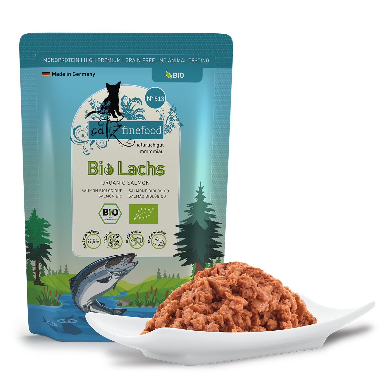 catz-finefood-bio-n-513-katzennassfutter-lachs-12-x-85-g image 2