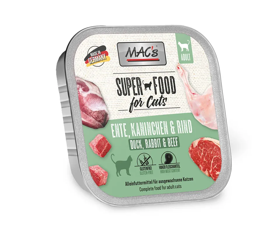 mac-s-cat-schale-ente-kaninchen-rind-100g-nassfutter image 1