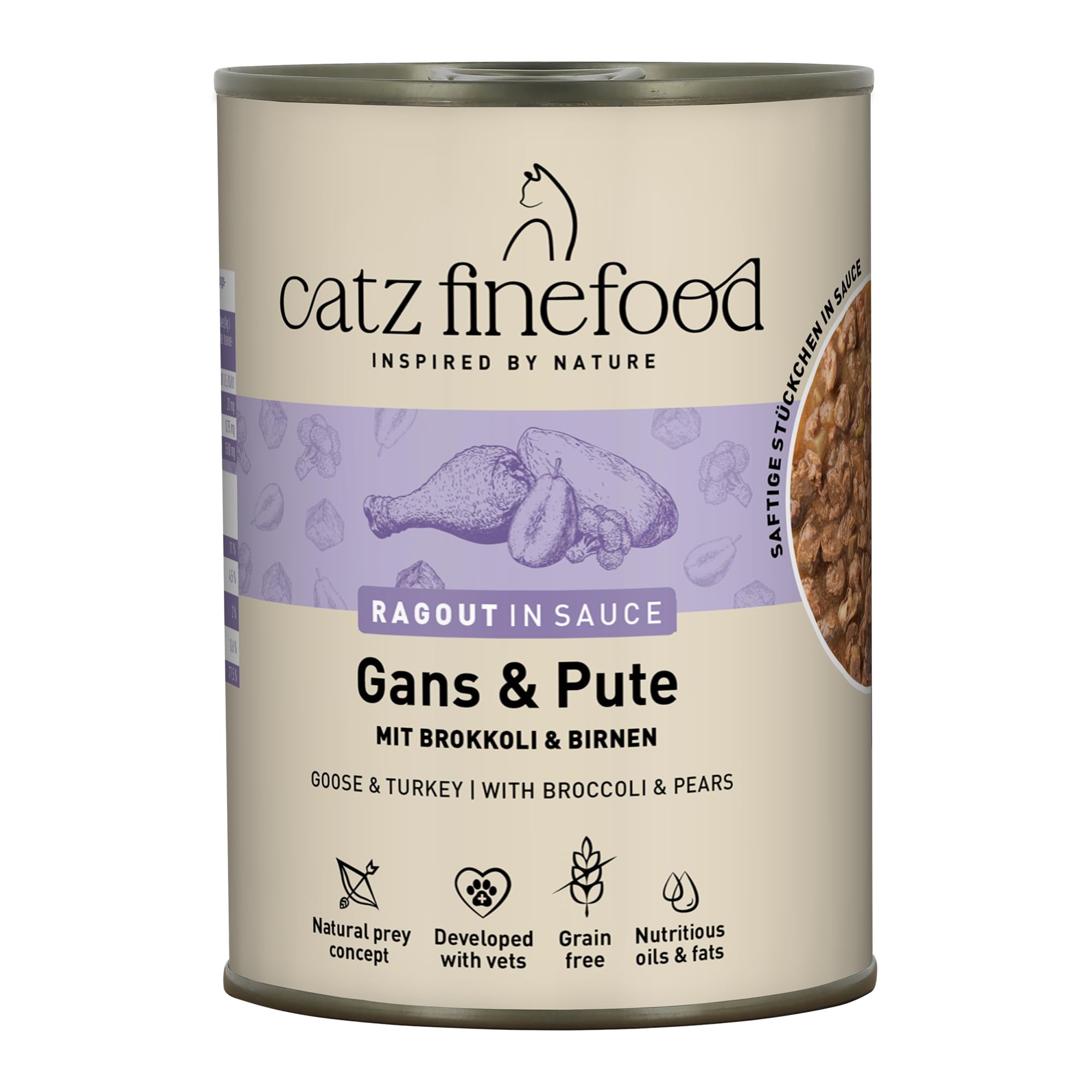 catz-finefood-ragout-n-607-k-nguru-ente-katzenfutter-nass-in-sauce-6-x-190g-dose image 7