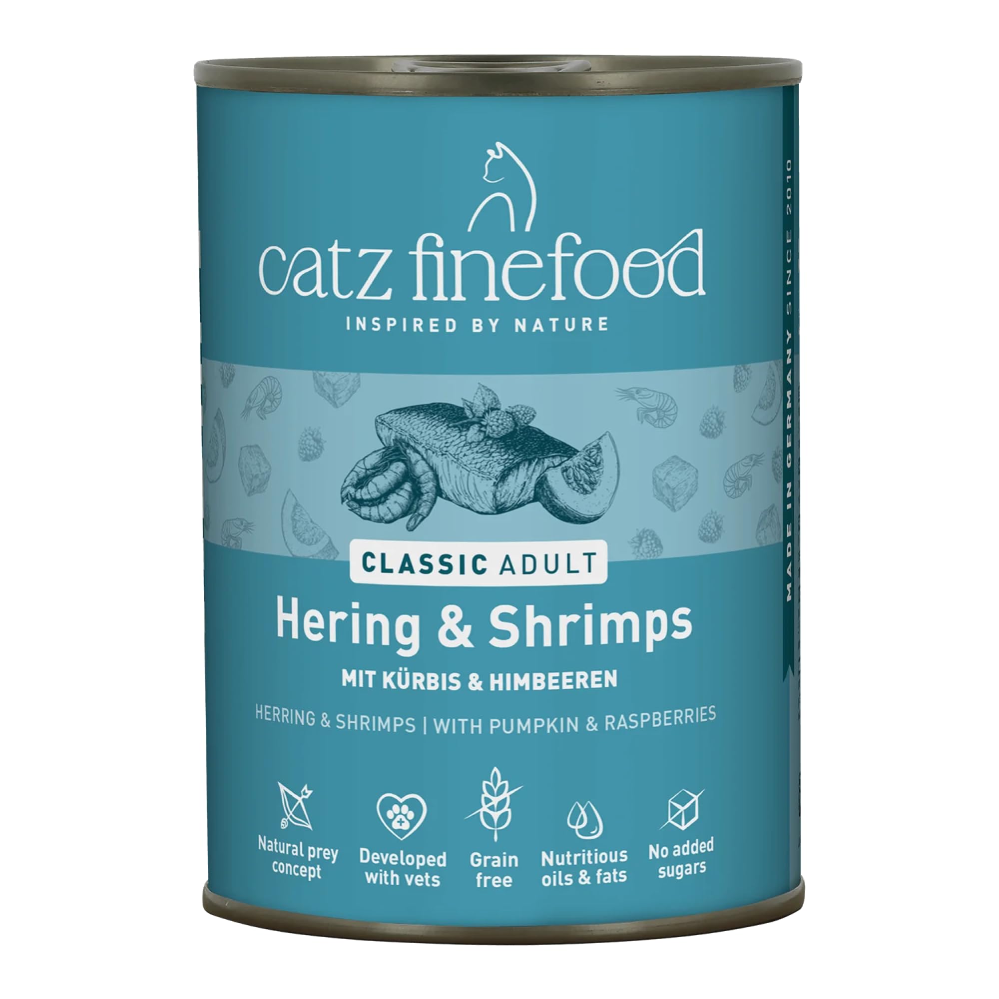 catz-finefood-classic-hering-shrimps-adult-nassfutter-f-r-katzen-6-x-400-g image 1