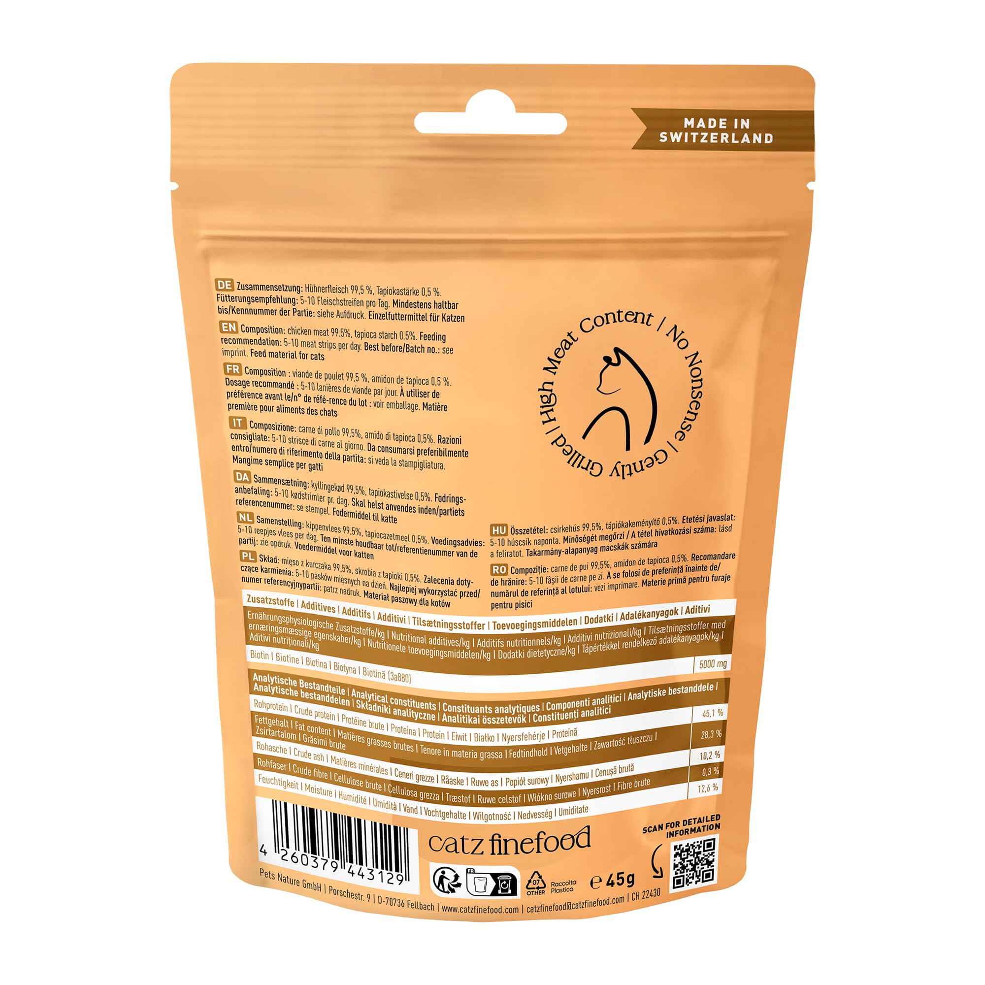 catz-finefood-meatz-n-3-huhn-knusprige-fleischstreifen-snack-45-g image 2